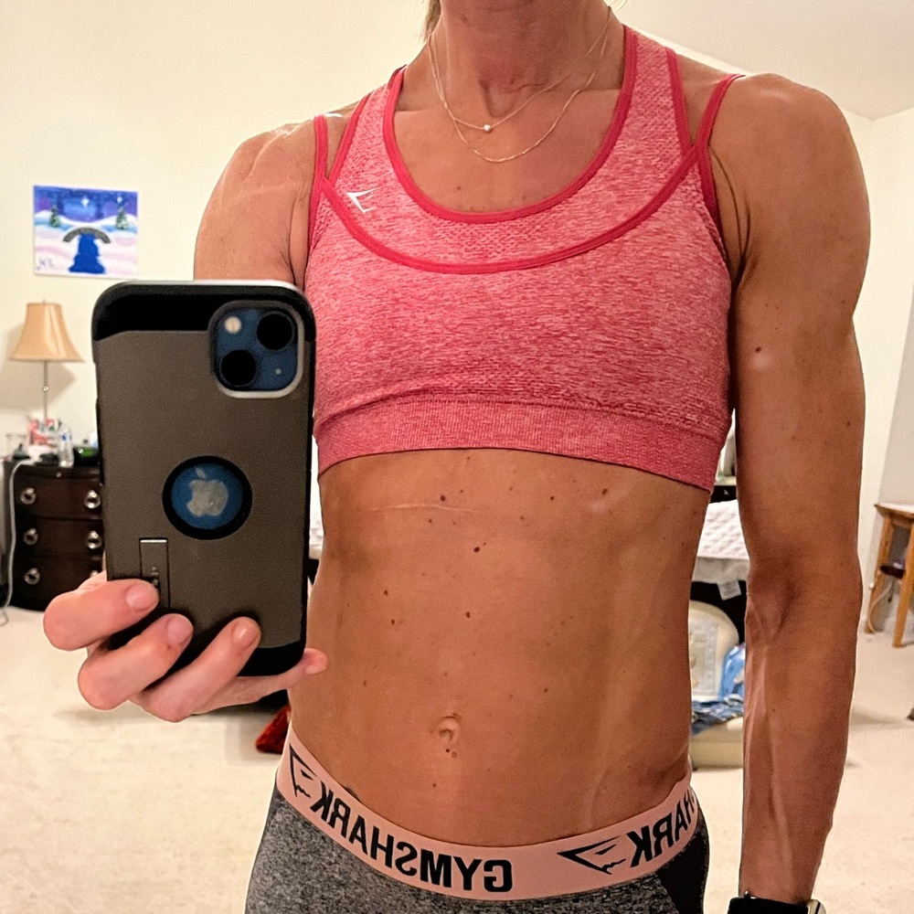 Gymshark hit pink sports bra- willing to trade for small bras w padding